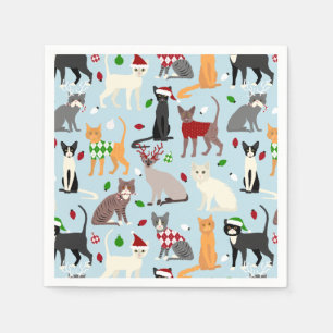 Kerstkatten Napkins Servet