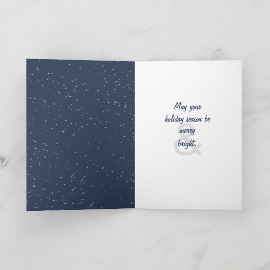 Kerstkatten op hek met kerstman feestdagen kaart (Binnen)