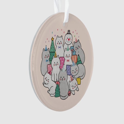 kerstkatten ornament (voorkant)