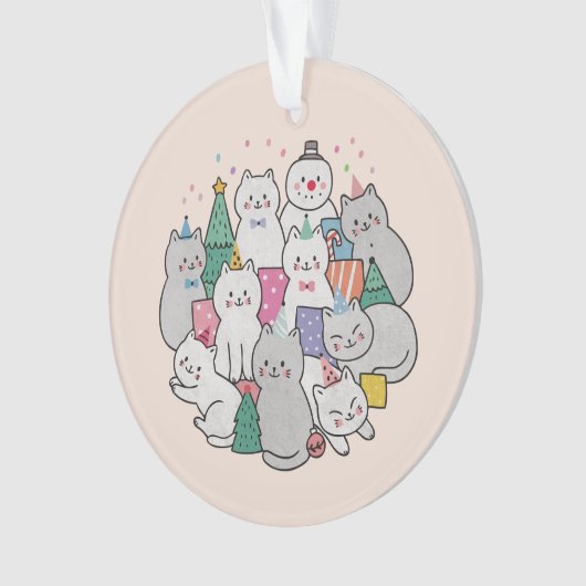 kerstkatten ornament (voorkant)