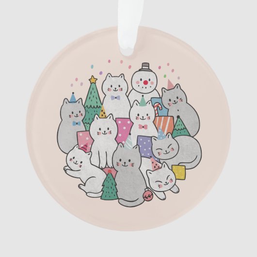 kerstkatten ornament (voorkant)