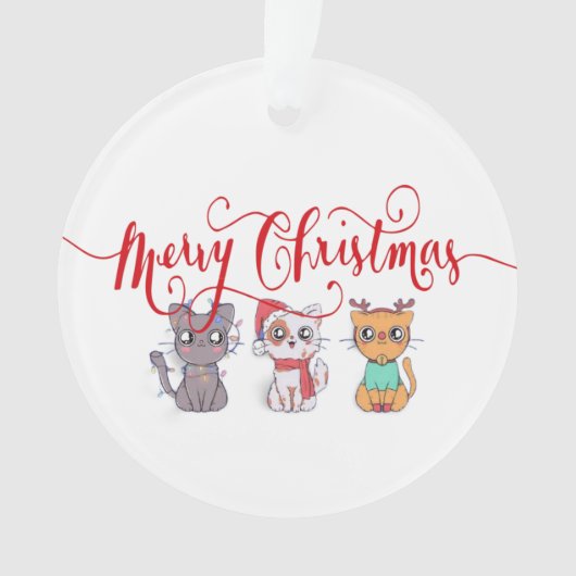 kerstkatten ornament (voorkant)