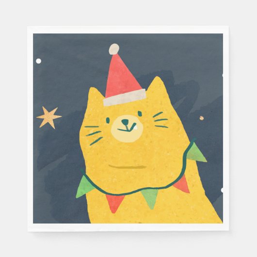 KERSTKATTEN PAPieren SERVETTEN (Voorkant)