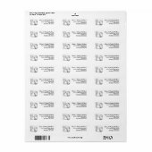 Kerstkatten Retouradres Etiket (Full Sheet)