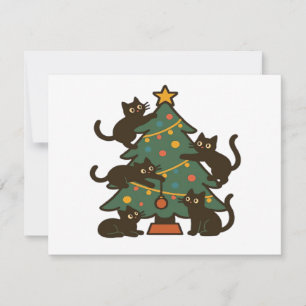 Kerstkatten Rond De Kerstboom Vakantiekeuze