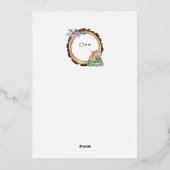 kerstkatten Rustige Lijst goudolie uit hout Folie Feestdagenkaart (Achterkant)