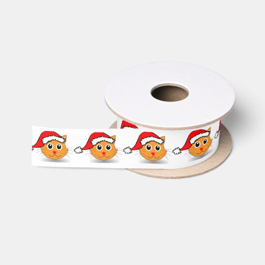 Kerstkatten Satijnen Lint (Spoel)