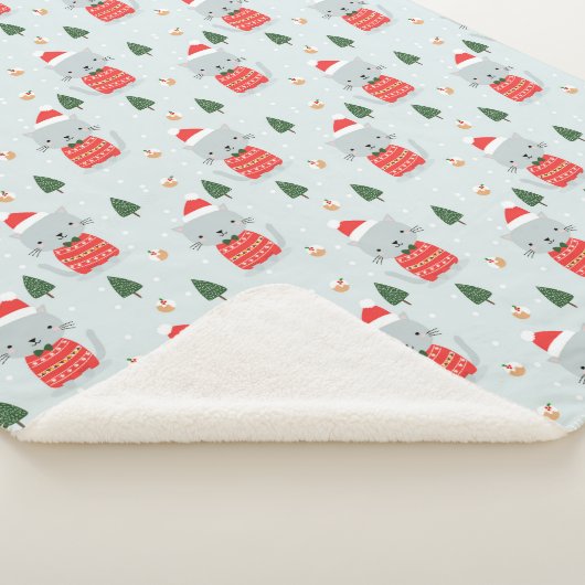 kerstkatten sherpa deken (3/4)