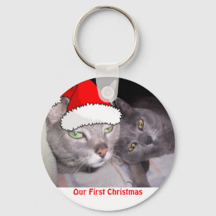 kerstkatten sleutelhanger