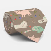 kerstkatten stropdas (Opgerold)