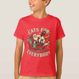Kerstkatten t-shirt