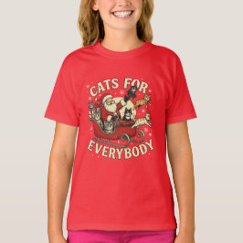 Kerstkatten t-shirt