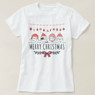 kerstkatten t-shirt