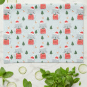 kerstkatten theedoek (Gevouwen)