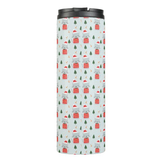 kerstkatten thermosbeker (Achterkant)