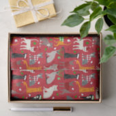 kerstkatten tissuepapier (Geschenk)