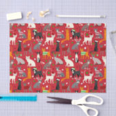 kerstkatten tissuepapier (Craft)