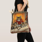kerstkatten tote bag (Dichtbij)