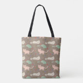 kerstkatten tote bag (Achterkant)