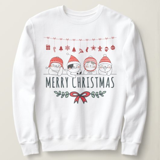 kerstkatten trui (Design voorkant)