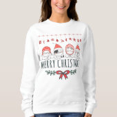 kerstkatten trui (Voorkant)