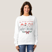 kerstkatten trui (Voorkant volledig)