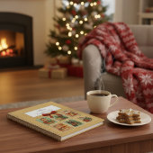 Kerstkatten Vintage Postzegels Retro Kerstkat Planner