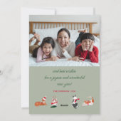 Kerstkatten Vrolijke kat-mess katten Feestdagenkaart (Achterkant)