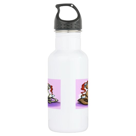 kerstkatten waterfles  (Achterkant)