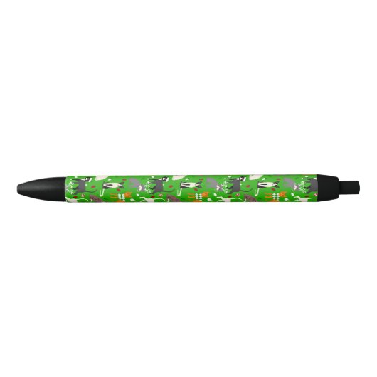 Kerstkatten Zwarte Inktpen Zwarte Inkt Pen (Voorkant)