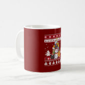 kerstkattenboom koffiemok (Voorkant links)