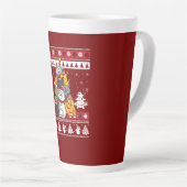 kerstkattenboom latte mok (Rechterhoek)