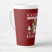 kerstkattenboom latte mok (Linkerhoek)