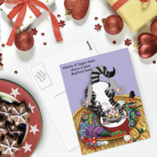 kerstkattenbrood briefkaart