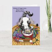 kerstkattenbrood feestdagen kaart (Voorkant)