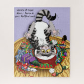 kerstkattenbrood legpuzzel (Verticaal)