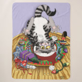 kerstkattenbrood sherpa deken (Voorkant)