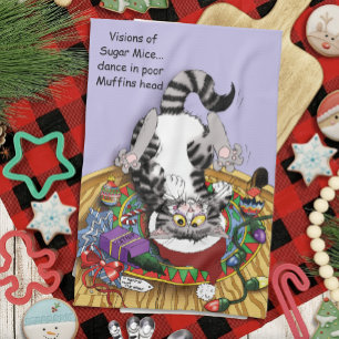 kerstkattenbrood theedoek