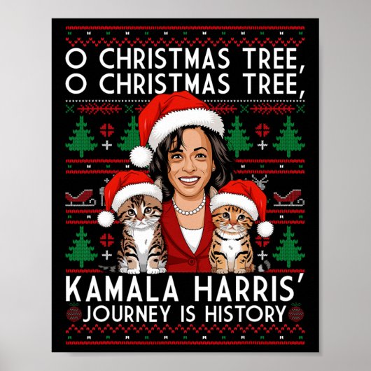 Kerstkattendames voor Kamala Santa Ornament Paj Poster (Voorkant)