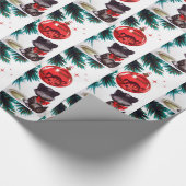  kerstkattenfeest cadeaupapier (Hoek)