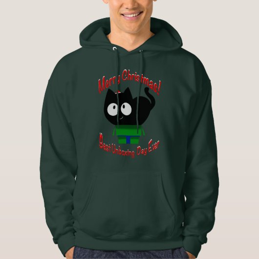 Kerstkattenhoodie Hoodie (Voorkant)