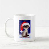 kerstkattenkat Mok voor kerstcadeautjes (Links)