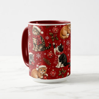 Kerstkattenliefhebber Mok Cadeaubeker, Mooie Kerst