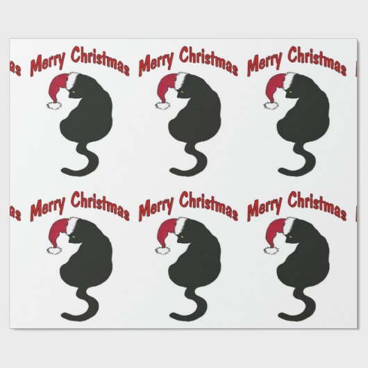 kerstkattenpakpapier cadeaupapier (Vlak)