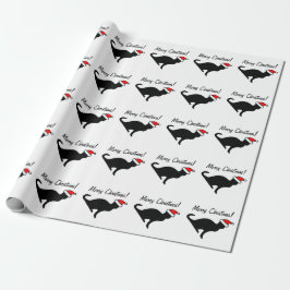kerstkattenpakpapier cadeaupapier