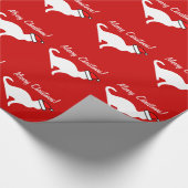 kerstkattenpakpapier | witte kitten cadeaupapier (Hoek)