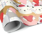 Kerstkattenpapier Cadeaupapier (Rol Hoek)