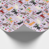 Kerstkattenpapier Cadeaupapier (Hoek)