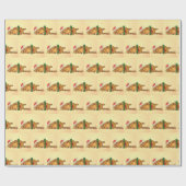 Kerstkattenpapier Cadeaupapier (Vlak)