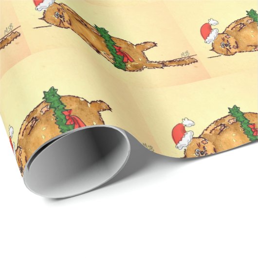 Kerstkattenpapier Cadeaupapier (Rol Hoek)